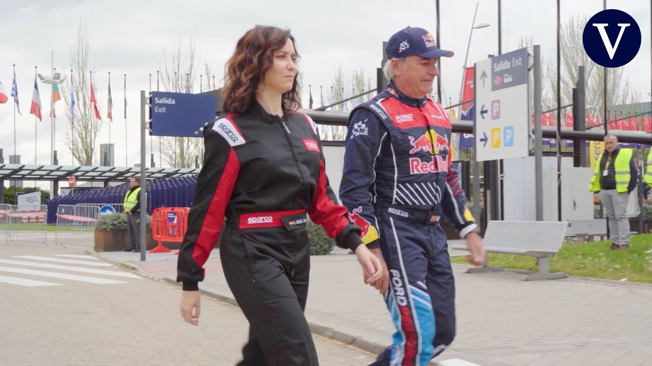 Ayuso y Carlos Sainz recorren el futuro circuito de F1 MadRing I VDD
