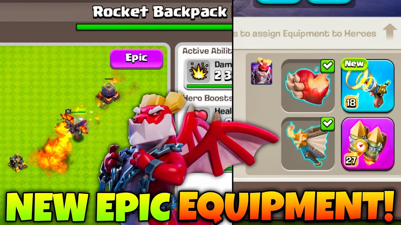 Dragon Duke New Epic Equipment - ROCKET BACKPACK 🚀🎒