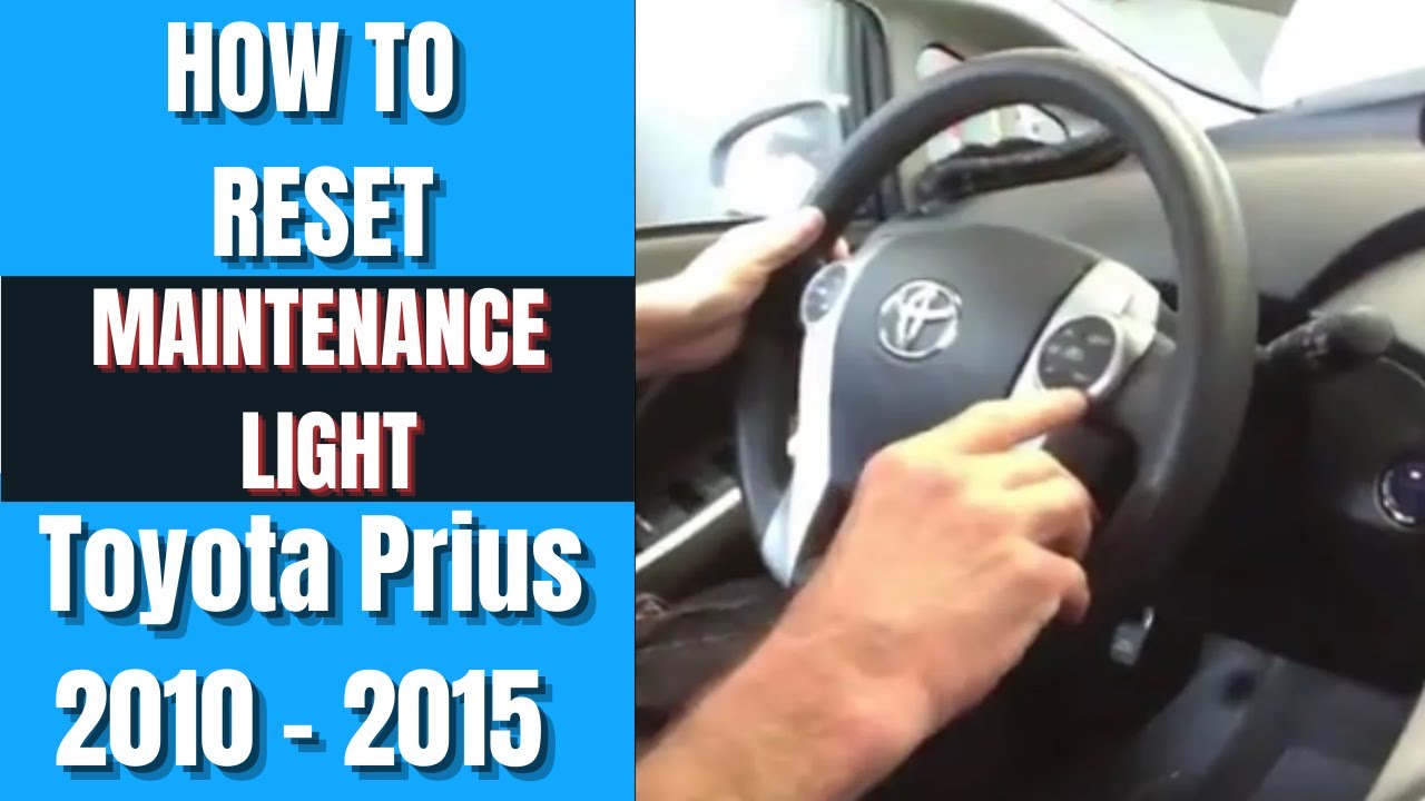 Как сбросить индикатор обслуживания на Toyota Prius (2010-2015)