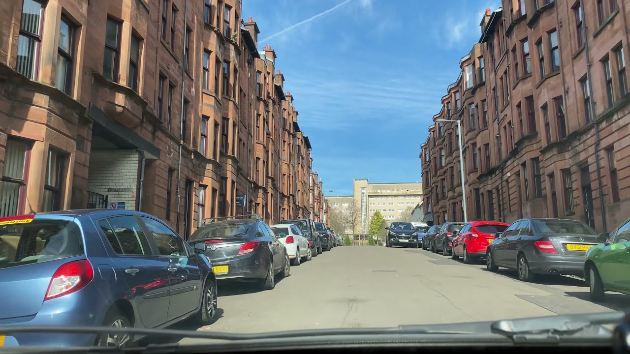 Driving in Glasgow - Partick - March 2021