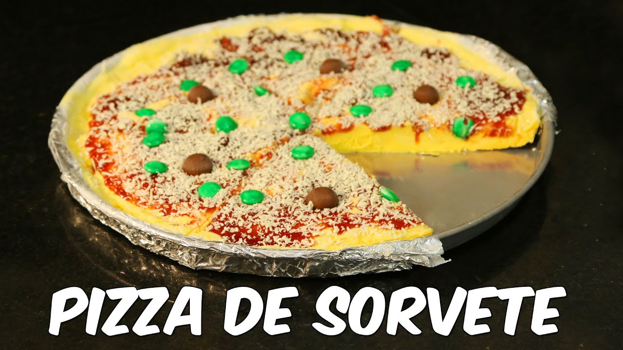 PIZZA DE SORVETE (RECEITA DELICIOSA)