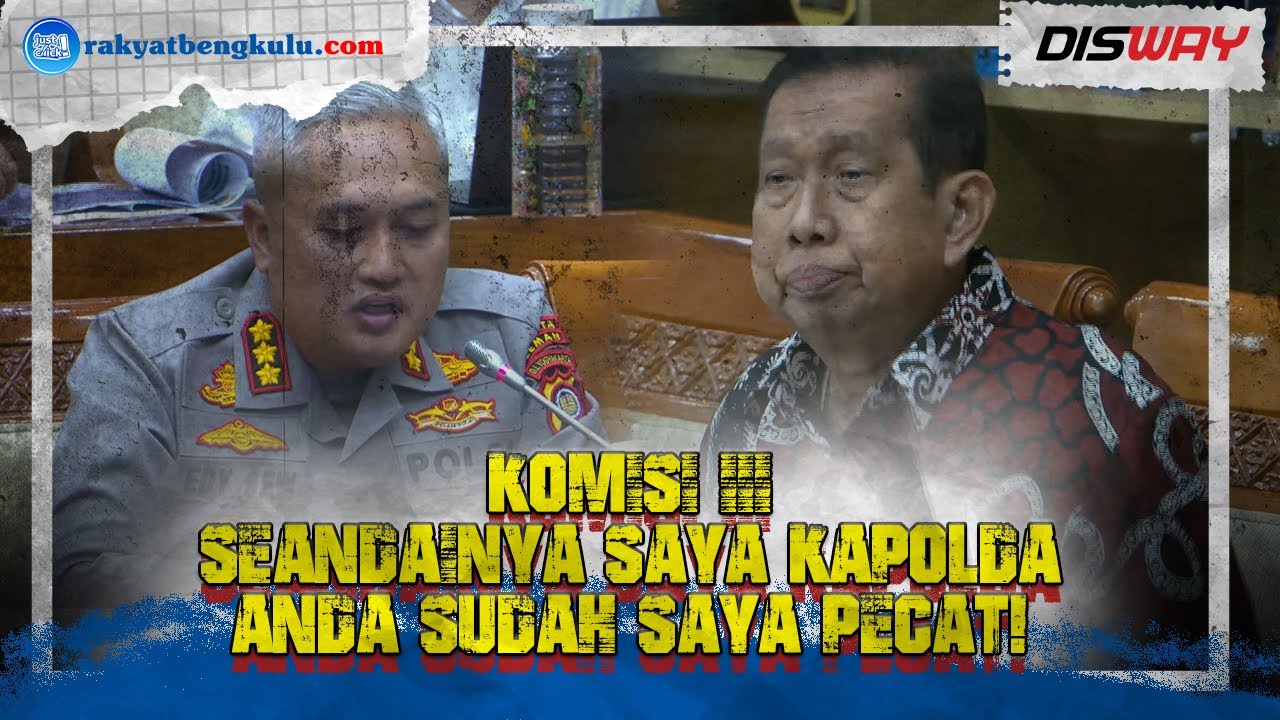 “Seandainya Saya Kapolda, Anda Sudah Saya Pecat!” Anggota Komisi III Marahi Kapolresta Sleman