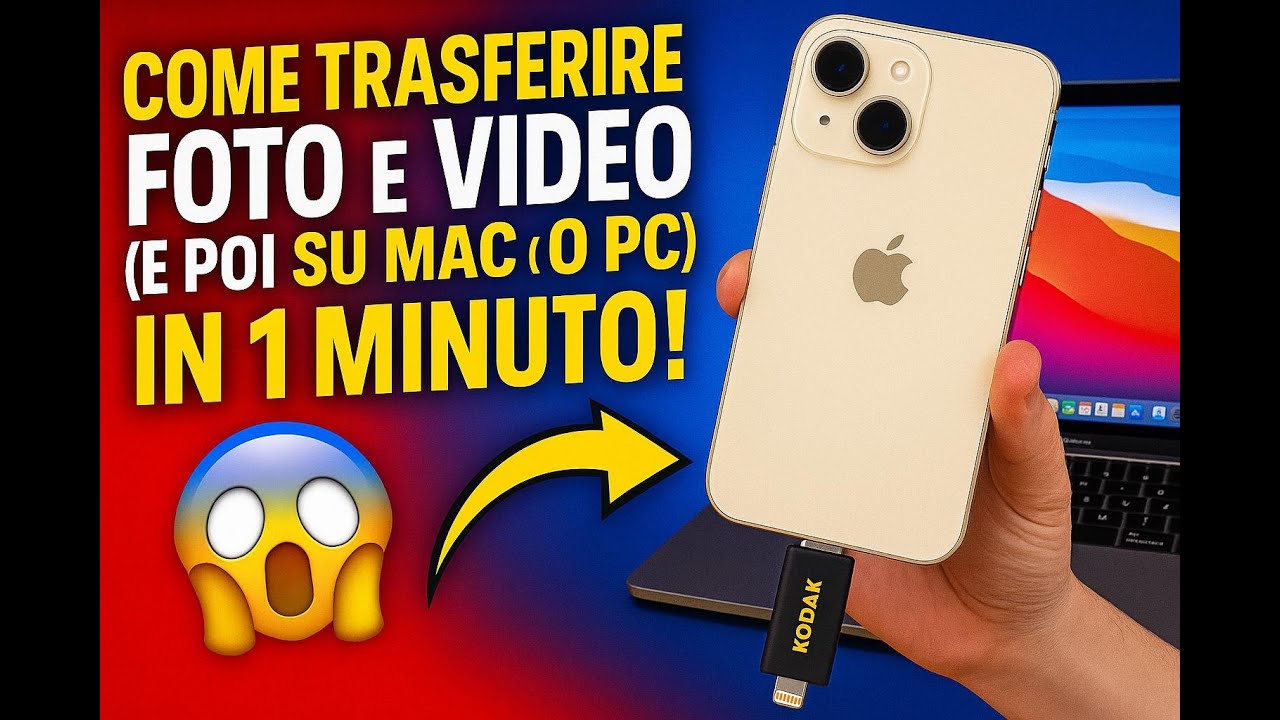 "Come Trasferire Foto e Video da iPhone a Pen Drive (e poi su Mac o PC) in 1 Minuto!"