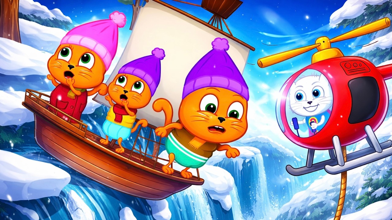 Cats Family en Français - SUR LA BANQUISE… LA CASCADE Animé 2026 en Français 4K