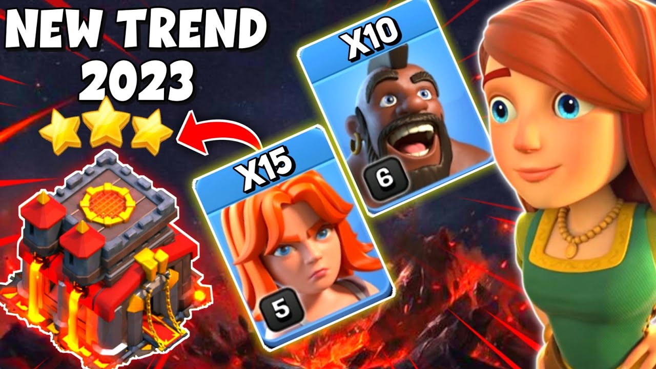 TH10 Valkyrie + Hog Rider Attack Strategy | Best Th10 Attack Strategy 2023 | Clash of Clans - COC