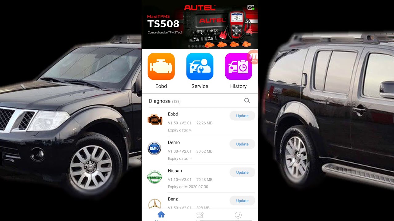 Ниссан Патфайндер собрали. AP200 сделал адаптацию руля и отвалился)