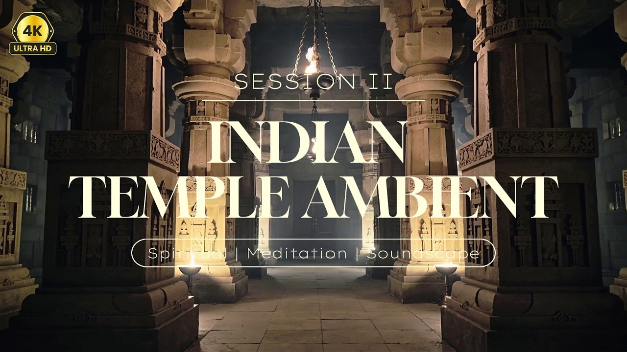 Indian Temple Ambient 🌺 4K &middot; Spiritual Meditation Soundscape &middot; Session I&Iota;