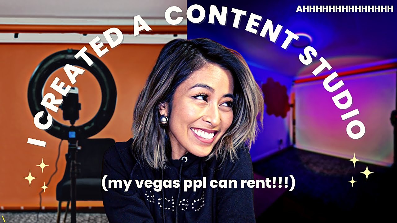 Building a cute lil VIDEO CONTENT STUDIO (for me + local Vegas business owners + creators hehe!!! 💖)
