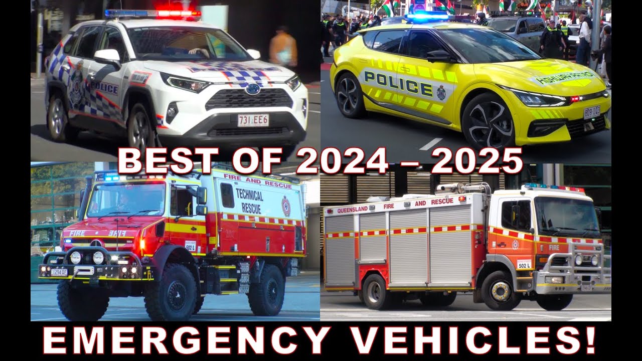 BEST EMERGENCY VEHICLES Responding 2025 2024 Compilation | QLD Australia