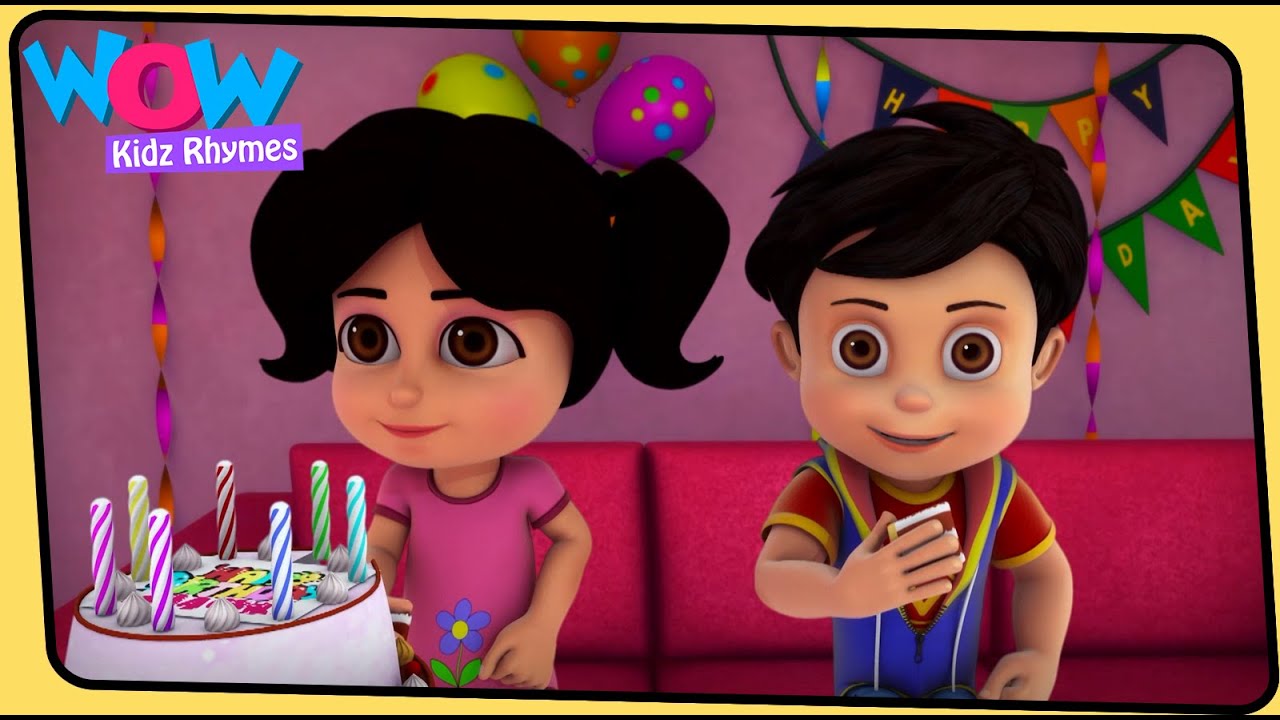 Vir the robot boy | Birthday | English Rhymes for Kids | Wow Kidz