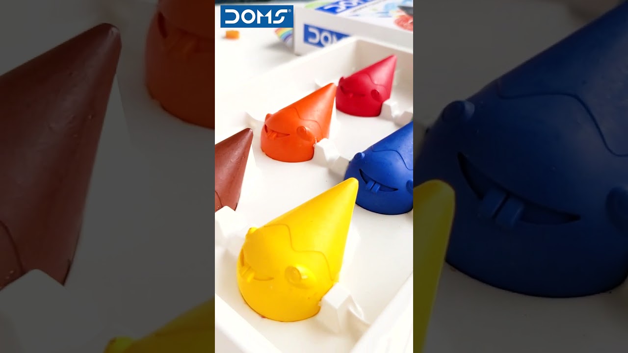 DOMS | Dive into a world of colours with DOMS Grippie Crayons - Perfect for tiny hands #crayons #art