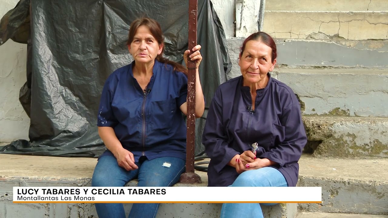Lucy y Cecilia, las hermanas que llevan cerca de 50 años siendo montallantas en El Poblado