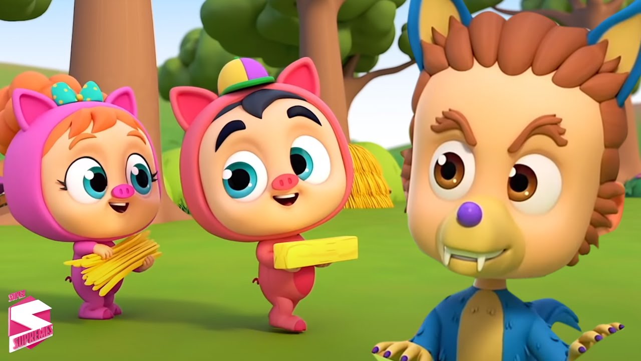 Trois petits cochons | Chansons pour enfants | Super Supremes Française | Faire semblant et jouer