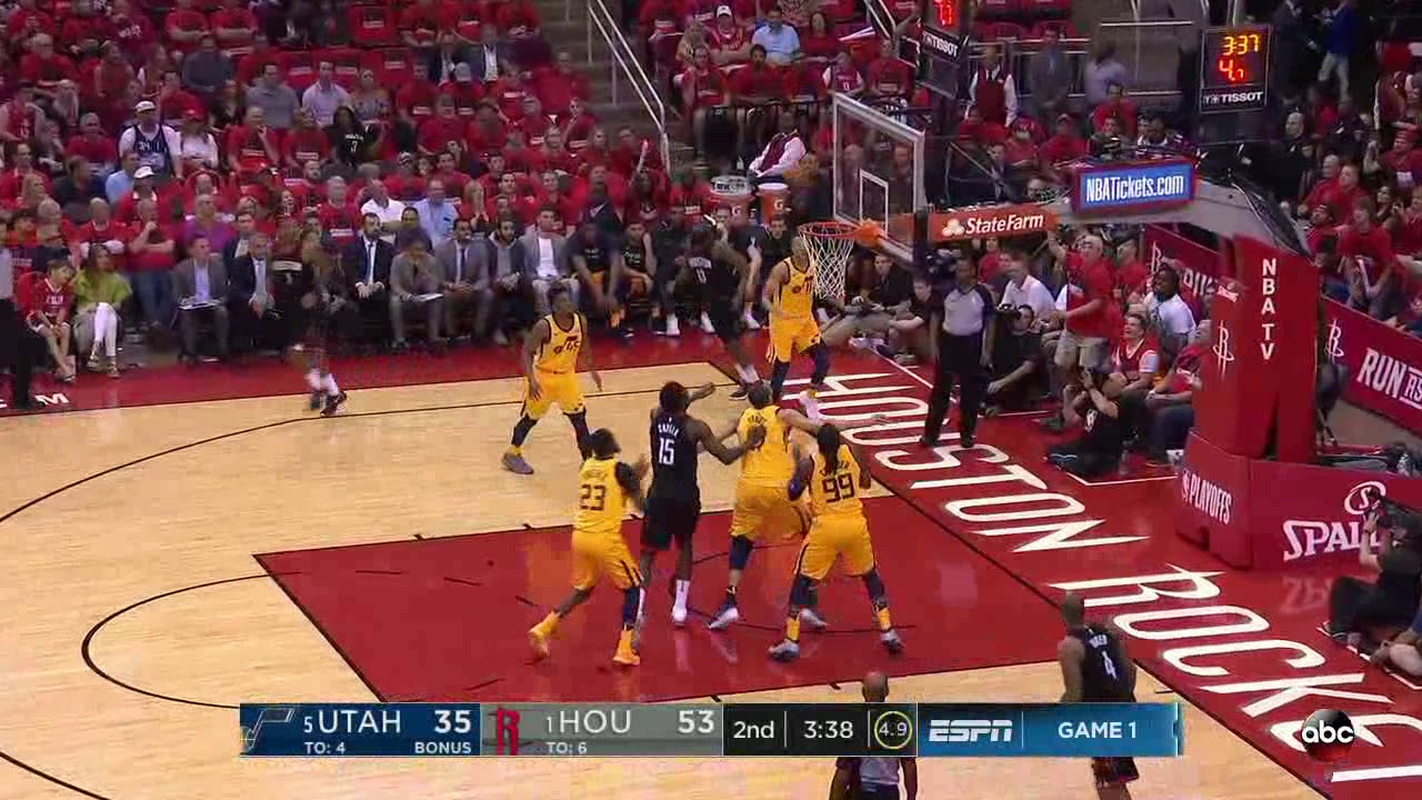 Royce O'Neale Defense on James Harden | Jazz vs Rockets, NBA Playoffs Game1