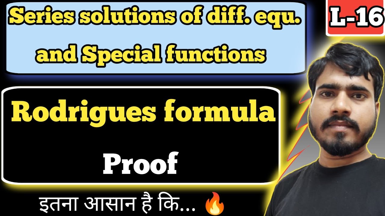 Rodrigues Formula Proof | Legendre Polynomial