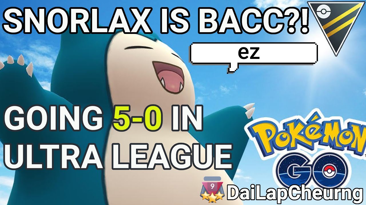 GOING 5-0 IN MY FIRST ULTRA LEAGUE SET! (SNORLAX IS BACC) - Rank 9 Pokemon GO Battle League PvP