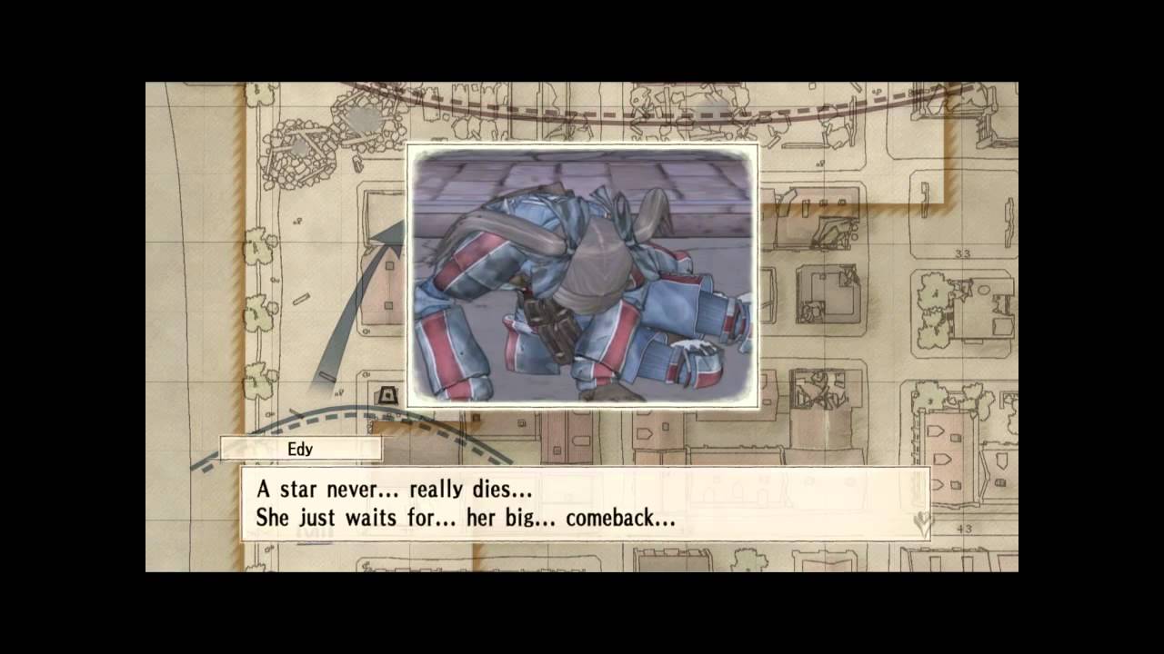 Valkyria Chronicles - unconscious and death quotes