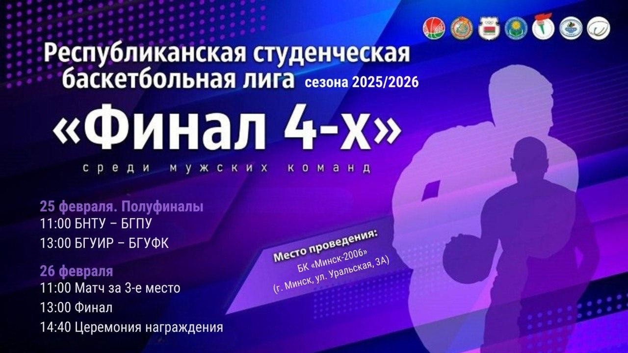 Баскетбол. Республиканская студенческая баскетбольная лига 2026. Юноши. БГУИР – БГУФК