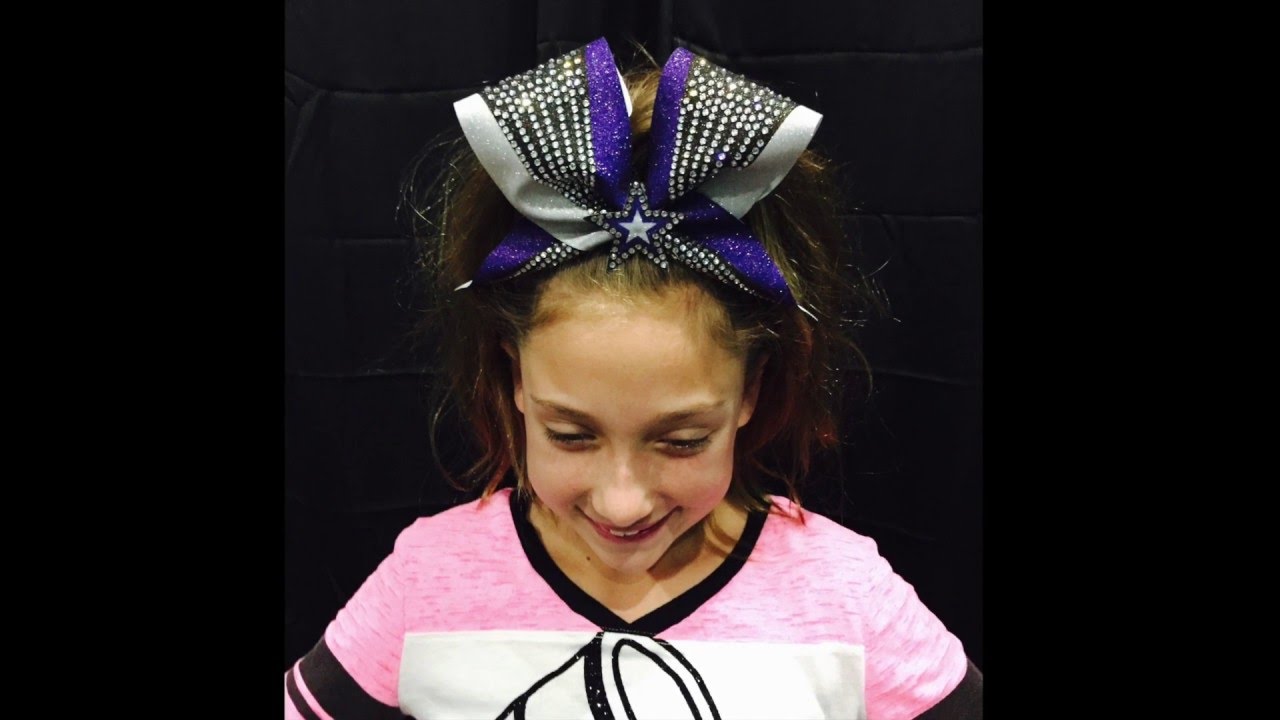 How to wear a cheer bow tutorial