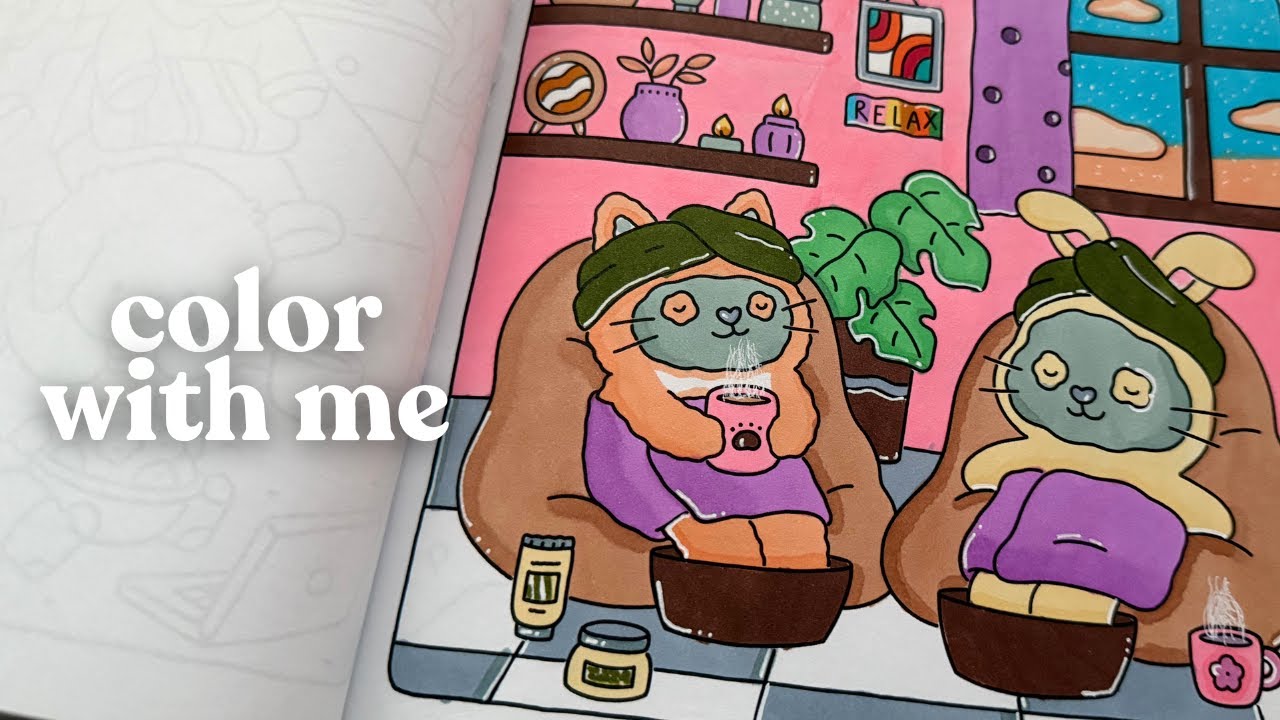 Coloring Fuzzy Hygee ASMR - Beginner