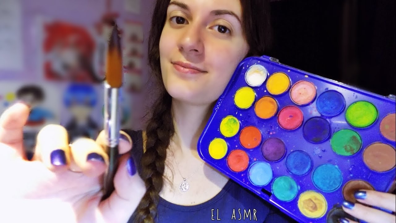 ★ASMR italiano★ TI DIPINGO SUL VISO! Roleplay Pittrice 🎨