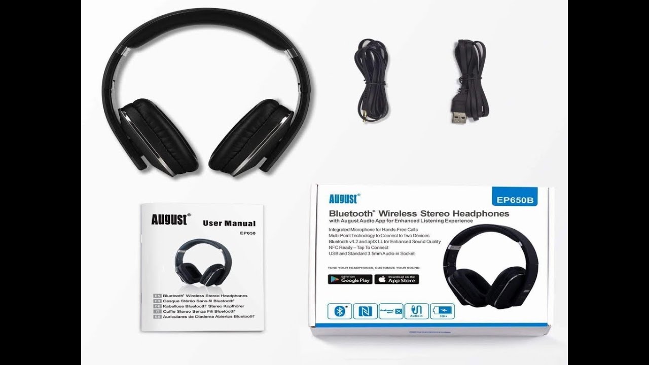 August EP650 ATPX LL Headphones for Equinox 600 800 Vanquish 540