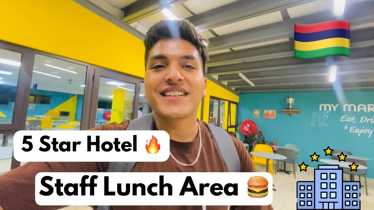 Inside the Staff Lunch Mess of a 5-Star Hotel | Hotel Staff Life Behind the Scenes 🇲🇺