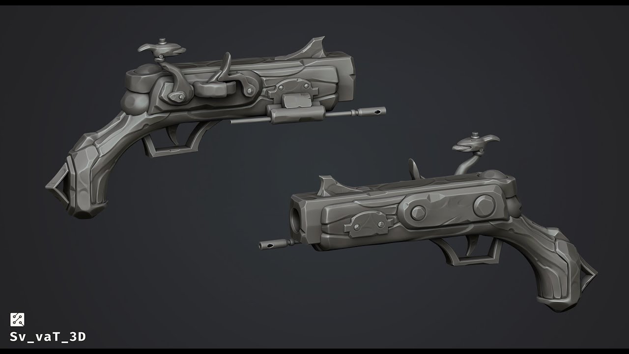 Weapon retop-UV Part_1