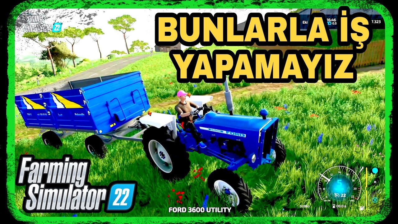 BU İŞLER KÜÇÜK TRAKTÖRLERLE OLACAK GİBİ DEĞİL / PANCAR YERİNİ SÜRDÜK /Fs22 Tractor Mod / traktör mod