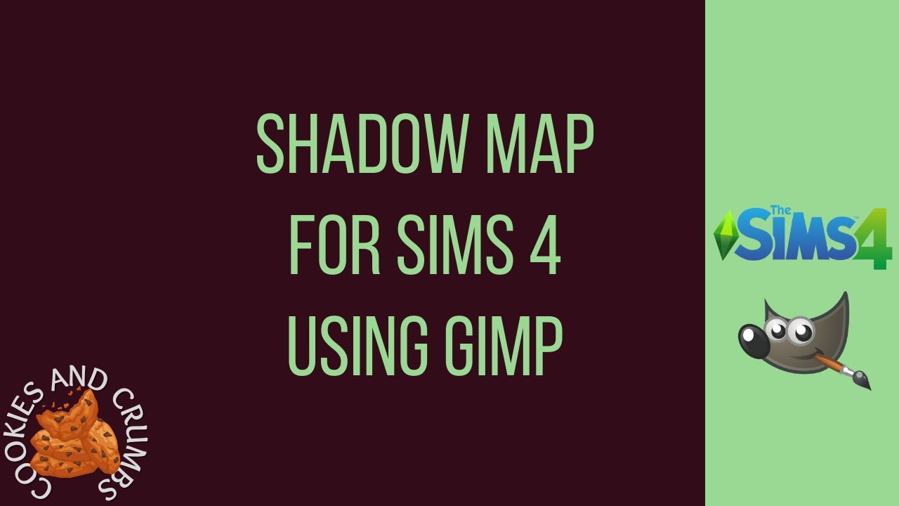 The Sims 4 shadow map tutorial using gimp