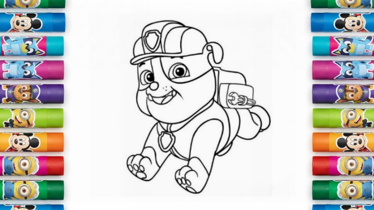 Fun Paw Patrol Drawing | Kids Coloring Pages 