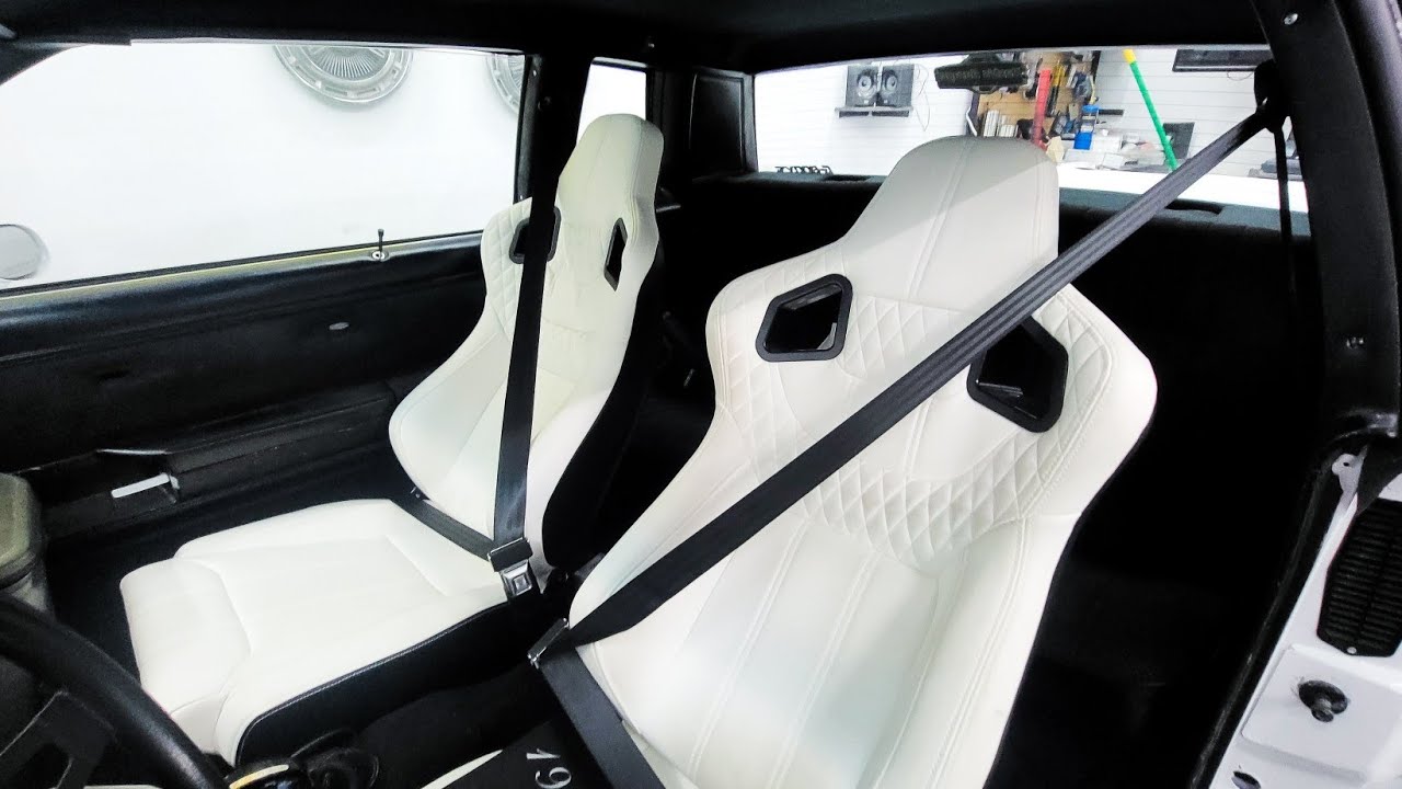 Installing Jegs seat belts in a gbody/1985 Monte Carlo.