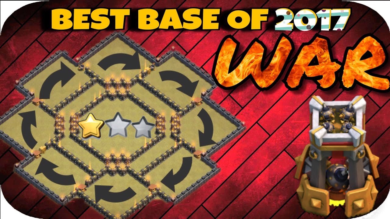 TH9 (TOWN HALL 9) ANTI 2 STARS WAR BASE | 2017 | ANTI EVERYTHING |  CLASH OF CLANS