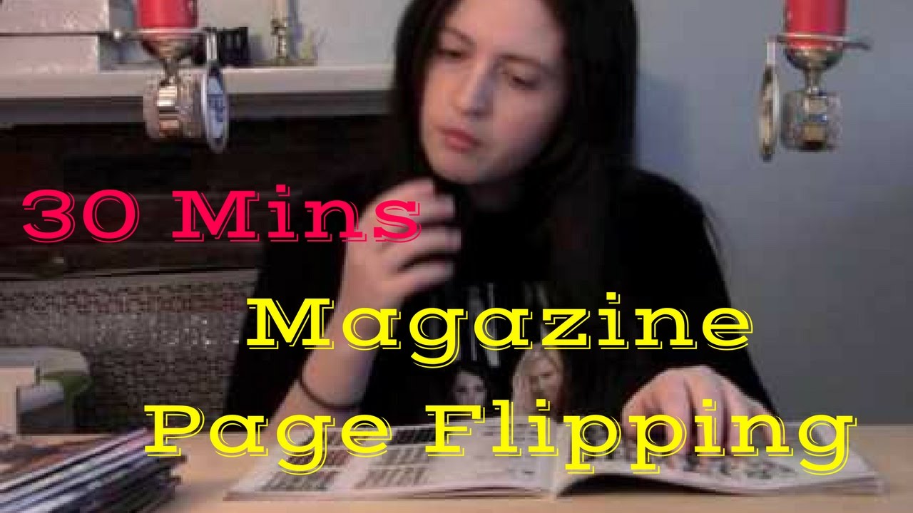 [ASMR] 30 Minutes of Relaxing Magazine Page Flipping w/ Finger Licking (Almost)