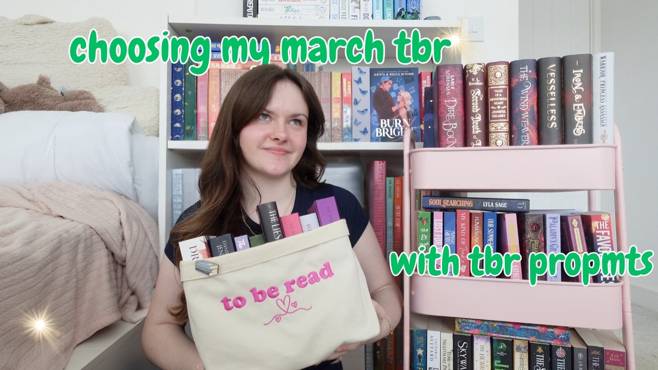 choosing my march tbr with book prompts 💚 (so excited)