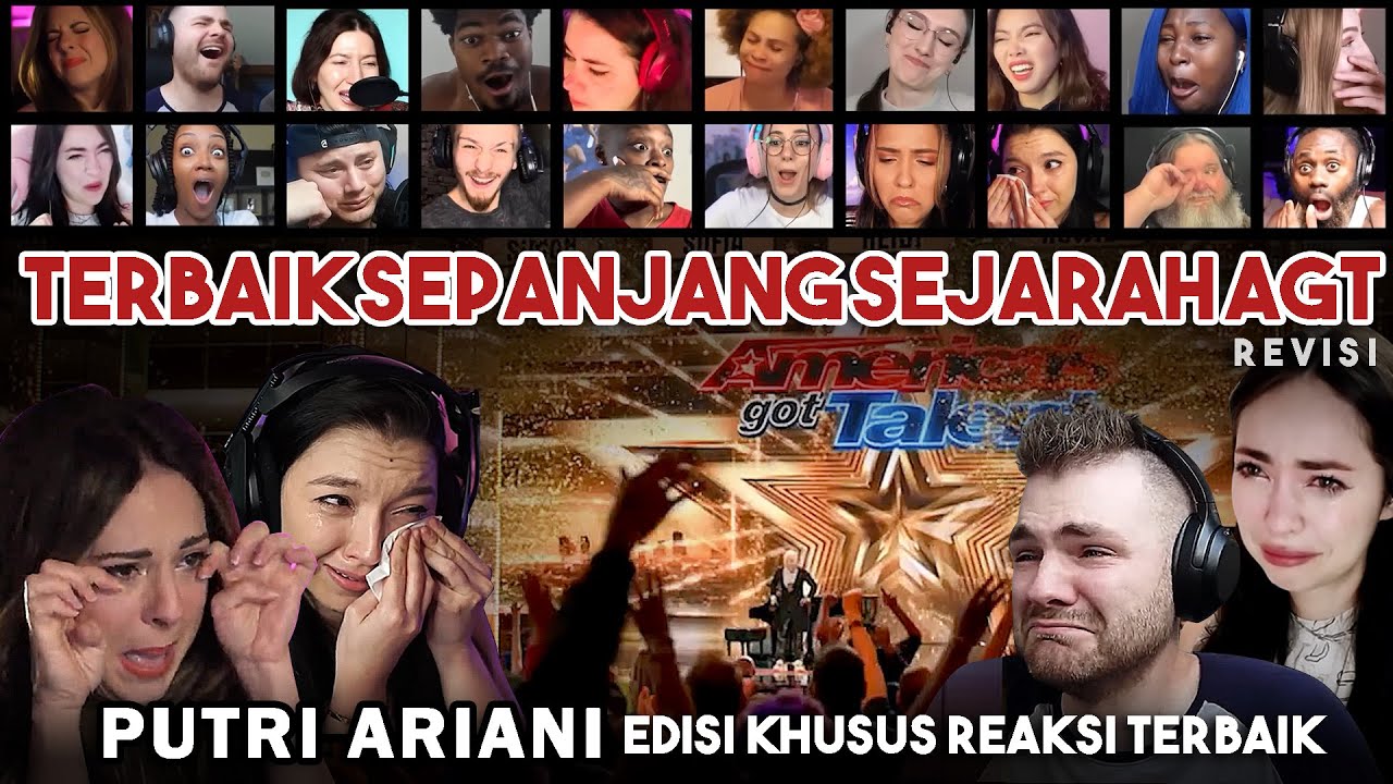 20 REAKSI PALING EMOSIONAL Putri Ariani America's Got Talent Golden Buzzer Reaction Mashup