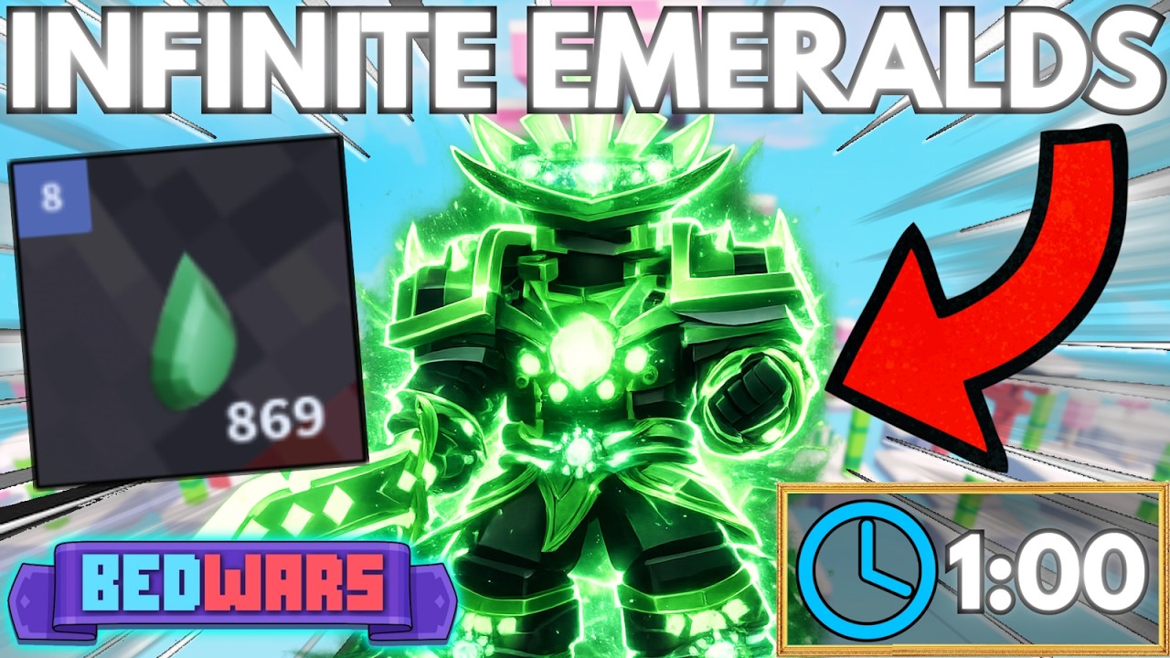 How I Got EMERALD ARMOR in 1 MINUTE.. (Roblox Bedwars)