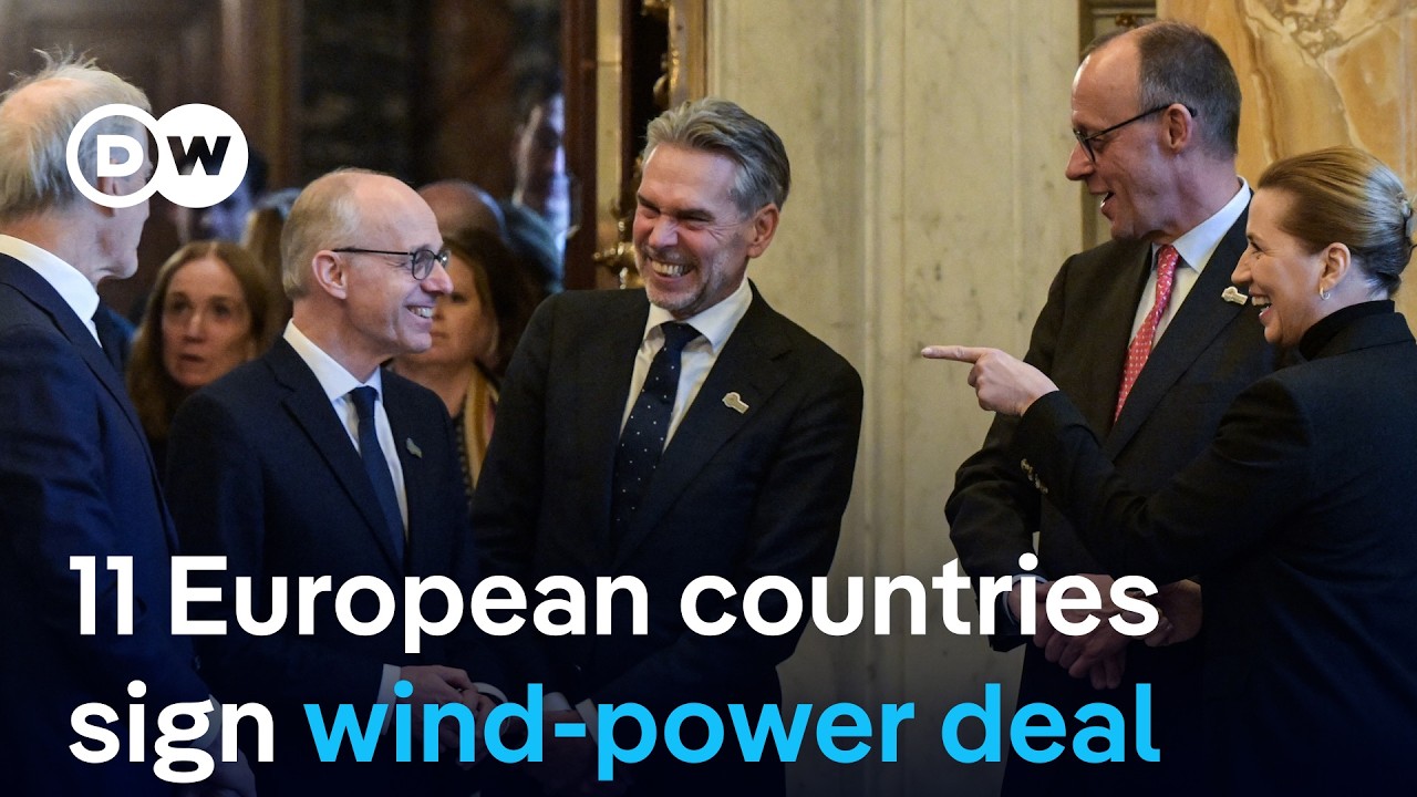 11 European states commit to joint wind-power projects | DW News