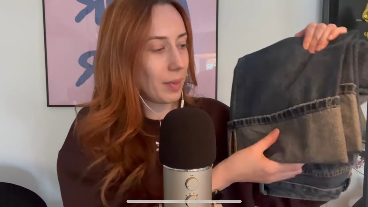 asmr - vinted items laten zien 👚💭 - fluisteren & fabric sounds - nederlandse asmr