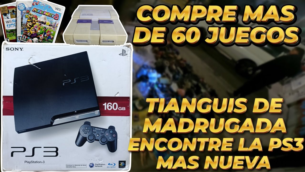 UNA PS3 NUEVA Por $90 Chachareando Videojuegos En Tianguis!!  Lote De 60 Videojuegos SNES Y M&aacute;s 