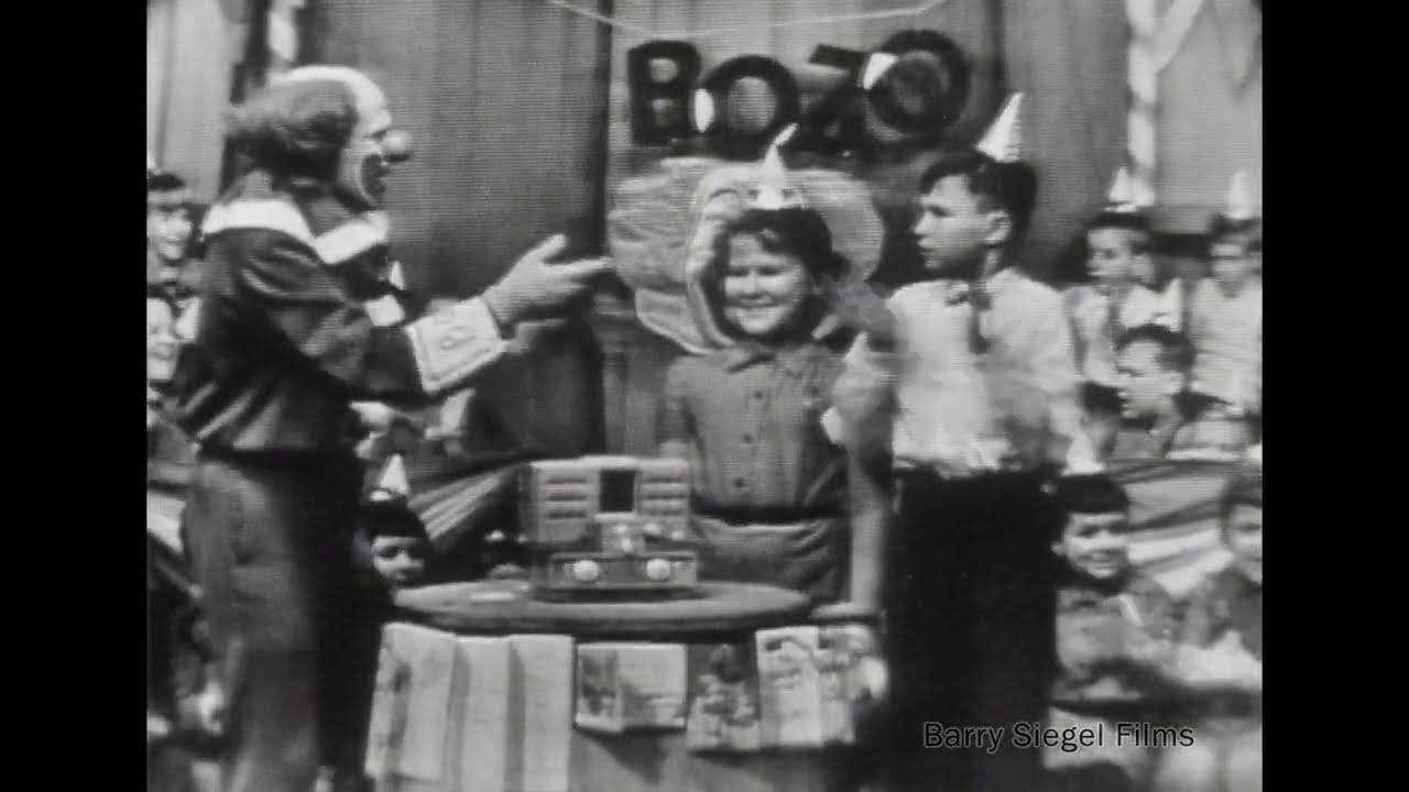Bozo the Clown TV Show (1961) from NY with Bill Britten as Bozo