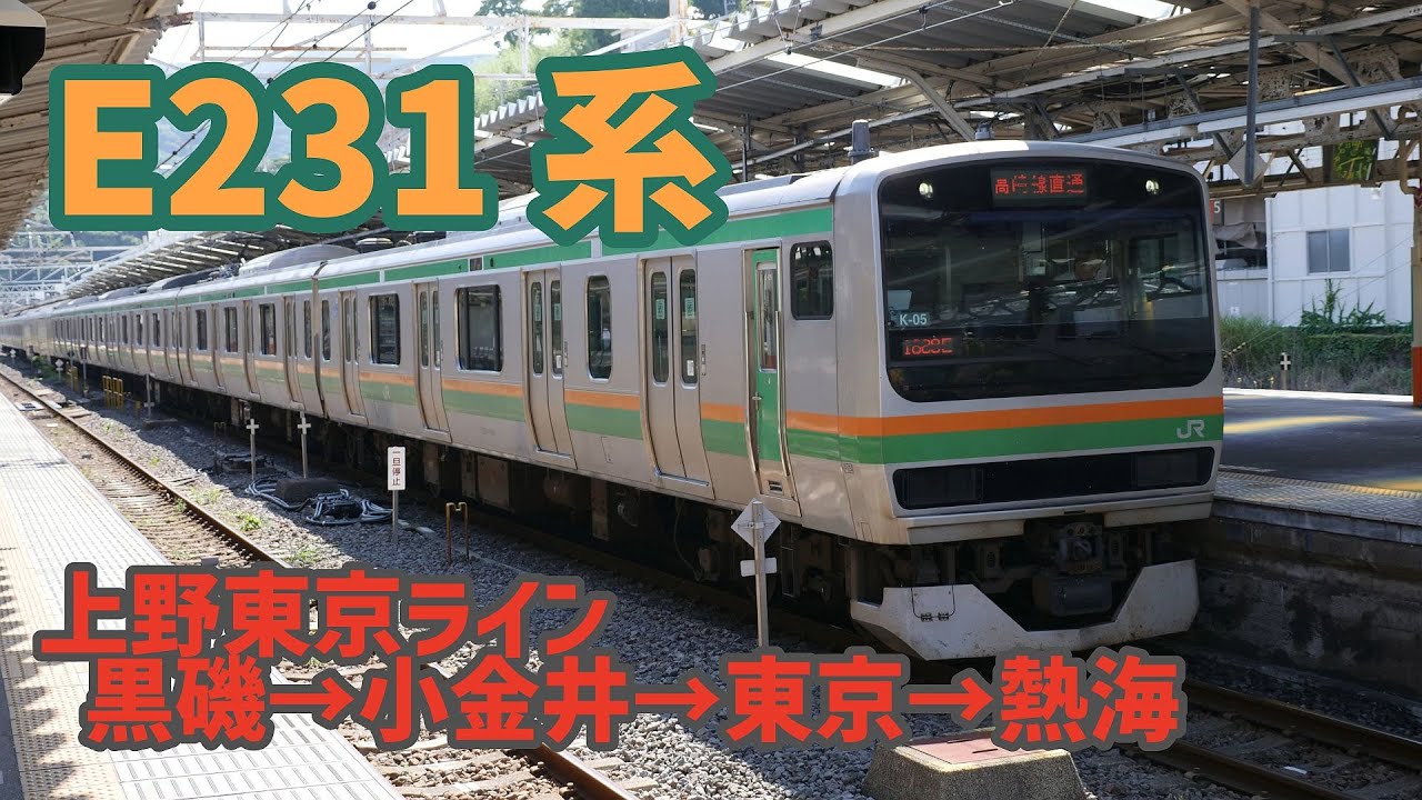【#JR東日本トレインシミュレータ】E231系で上野東京ライン風に宇都宮線→東海道線をロングラン！（黒磯→小金井→東京→熱海）【#trainsimulator】2026/01/10