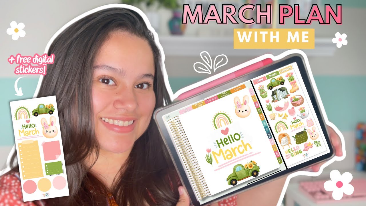 Digital Plan with Me | March 2024 🌟🌷
