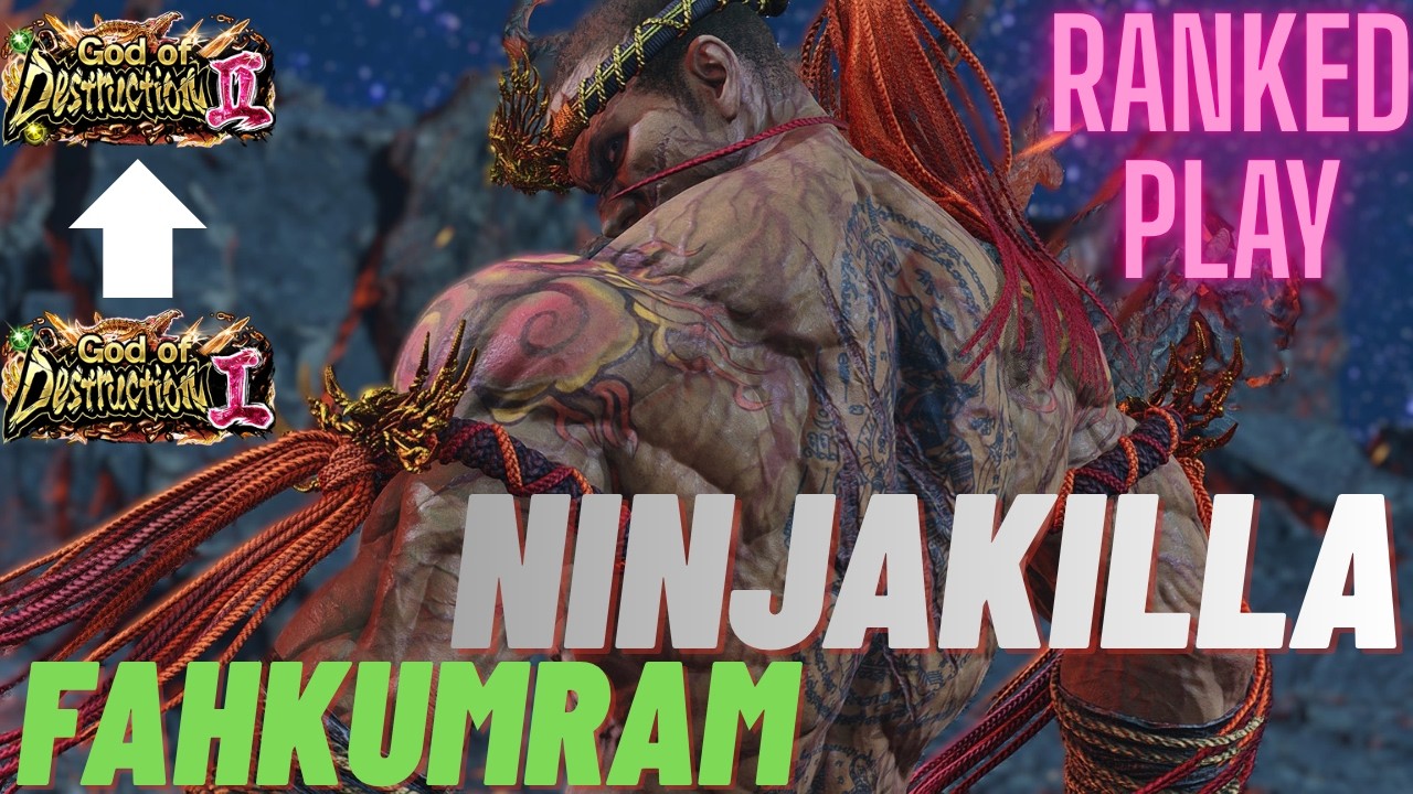 Tekken 8 | NinjaKilla (Fahkumram) Рейтинговая игра от Бога 1 до Бога 2