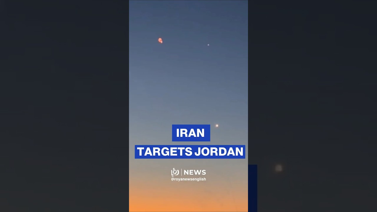 Air defenses intercepting Iranian missiles targeting Jordan&rsquo;s Azraq area