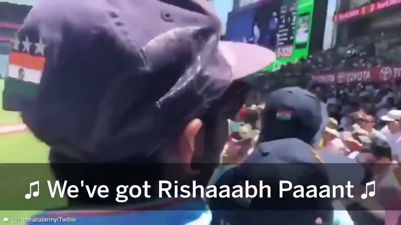 indian fans cheering for Rishabh pant india vs Australia everyone got Goosebumps