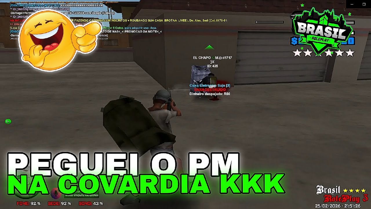 MATEI O PM SEM ELE VER NO BRASIL ROLEPLAY 😳