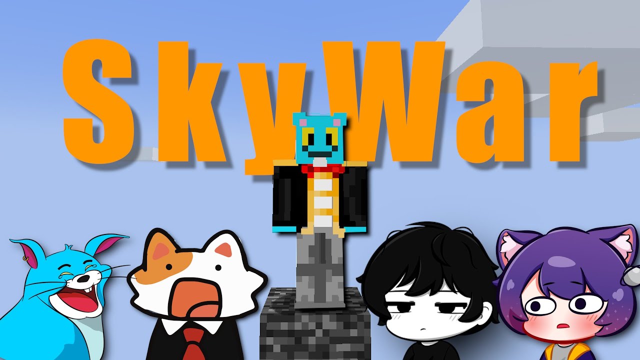 Skywar nhưng nó là block ngẫu nhiên ! | Minecraft (w/Dương404, Dacvucat, Camlord)