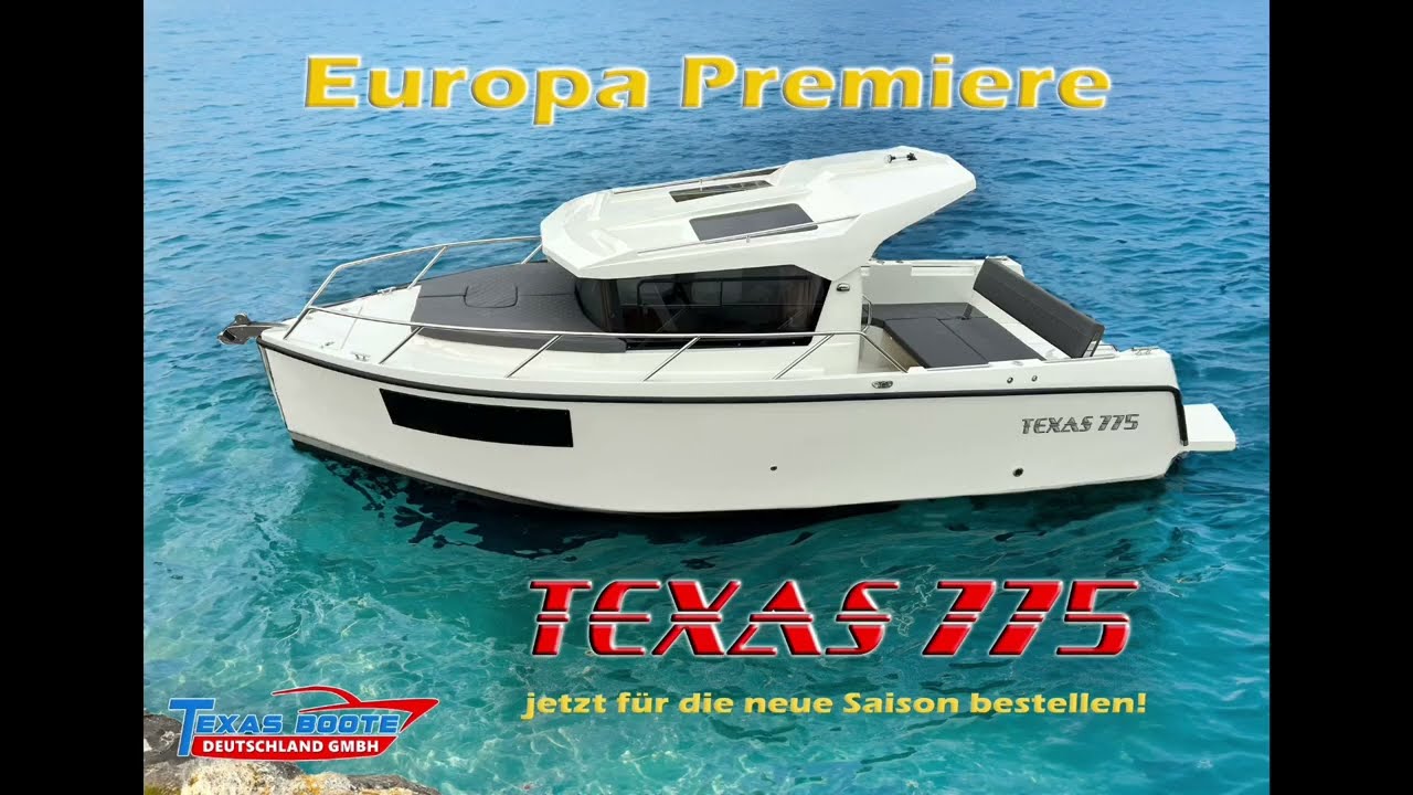 TEXAS 775 Pilothaus • Europa Premiere 2025 • Video live von der Boatshow • Panomarin Turkey
