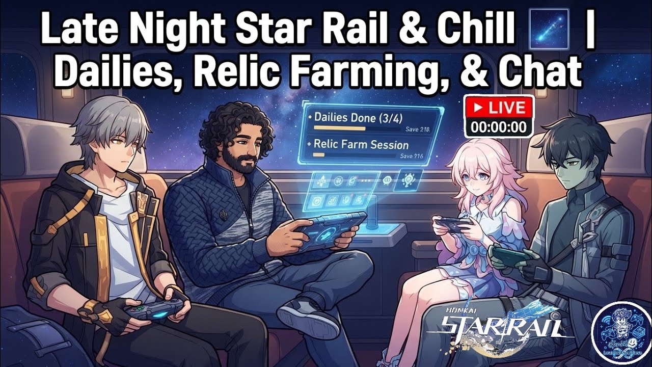 Late Night Star Rail & Chill 🌌 | Dailies, Relic Farming, & Chat